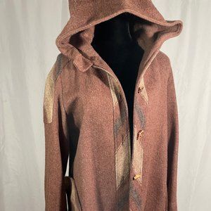 Casa De Lana Boho Hooded Peacoat